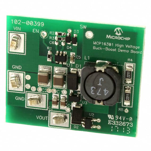 ADM00399 Microchip Technology                                                                    BOARD DEMO BUCK BOOST MCP16301