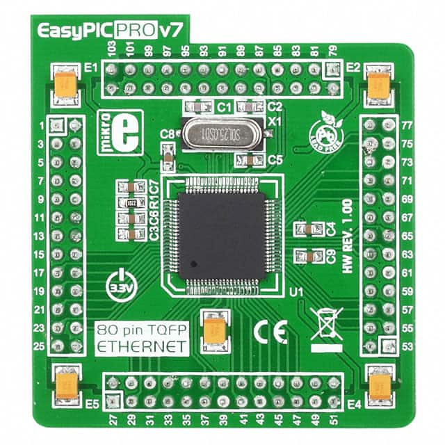 MIKROE-1000 MikroElektronika                                                                    CARD EASYPIC PRO V7 PIC18F87J60