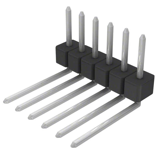 PEC06SBDN Sullins Connector Solutions                                                                    CONN HEADER .100 SINGL R/A 6POS