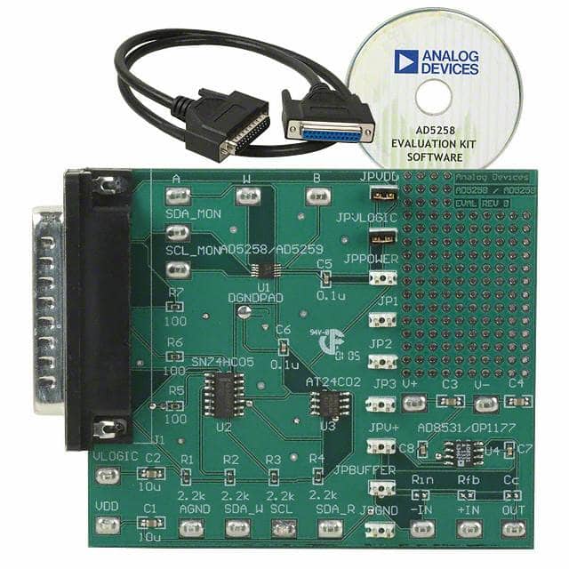 AD5258EVAL Analog Devices Inc.                                                                    BOARD EVAL FOR AD5258 DGTL POT