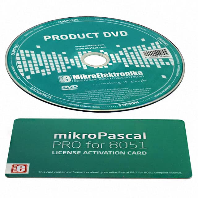 MIKROE-1454 MikroElektronika                                                                    ACTIVATION MIKROPASCAL PRO8051