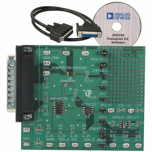 AD5259EVAL Analog Devices Inc.                                                                    BOARD EVAL FOR AD5259 DGTL POT