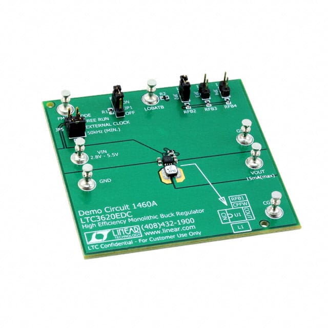 DC1460A Linear Technology/Analog Devices                                                                    EVAL BOARD BUCK REG LTC3620