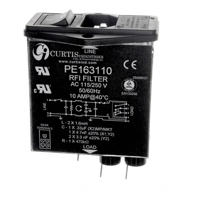 PE163110 Curtis Industries                                                                    PWR ENT MOD RCPT IEC320-C14 PNL