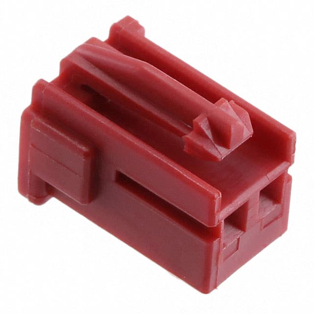 917686-2 TE Connectivity AMP Connectors                                                                    2.5 S.DBL L. PLUG HSG 2P RED