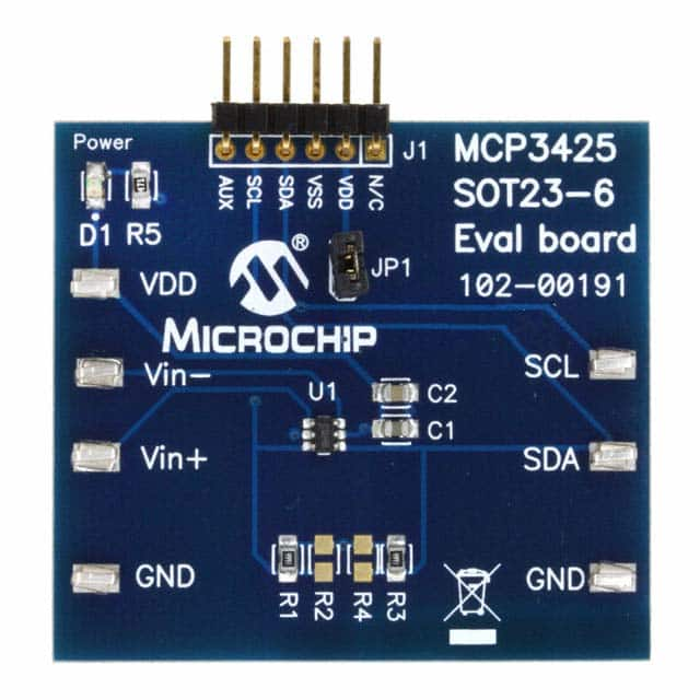 MCP3425EV Microchip Technology                                                                    EVALUATION BOARD FOR MCP3425