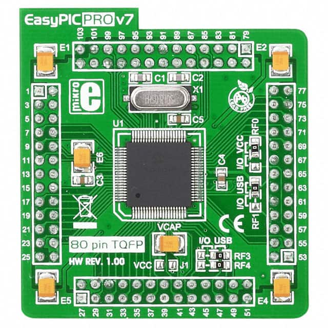 MIKROE-997 MikroElektronika                                                                    MCU CARD EASY PRO V7 PIC18F87J50