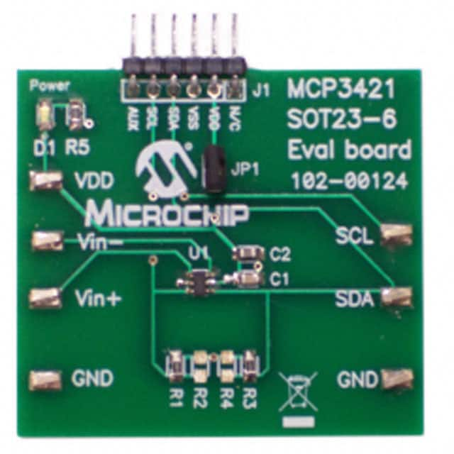 MCP3421EV Microchip Technology                                                                    BOARD EVAL FOR MCP3421 SOT23-6