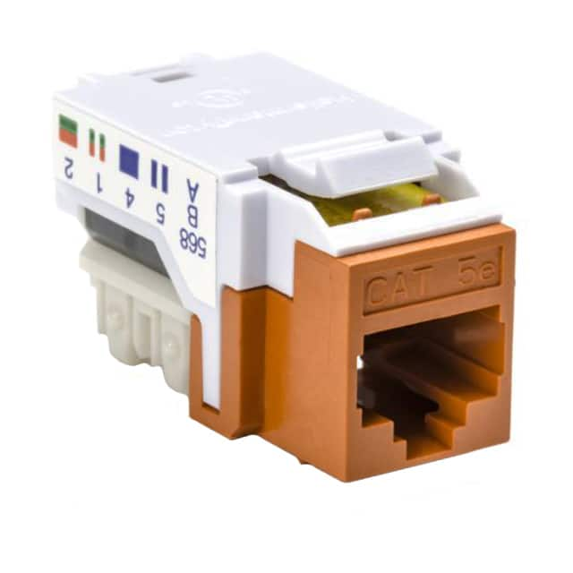 RJ45FC5EB-ORN HellermannTyton                                                                    INSERT RJ45 JACK TO IDC 50/BX