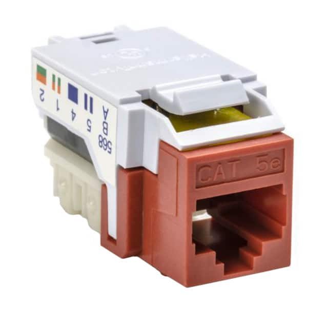 RJ45FC5EB-RED HellermannTyton                                                                    INSERT RJ45 JACK TO IDC 50/BX