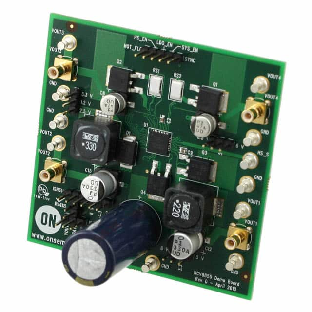 NCV8855BMNR2GEVB ON Semiconductor                                                                    BOARD EVALUATION NCV8855 ASIC