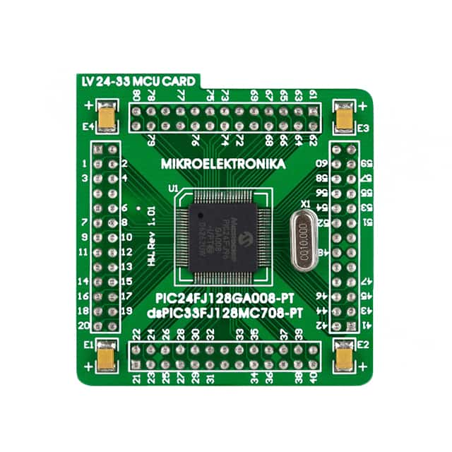 MIKROE-582 MikroElektronika                                                                    80-PIN MCU CARD PIC24FJ96GA008