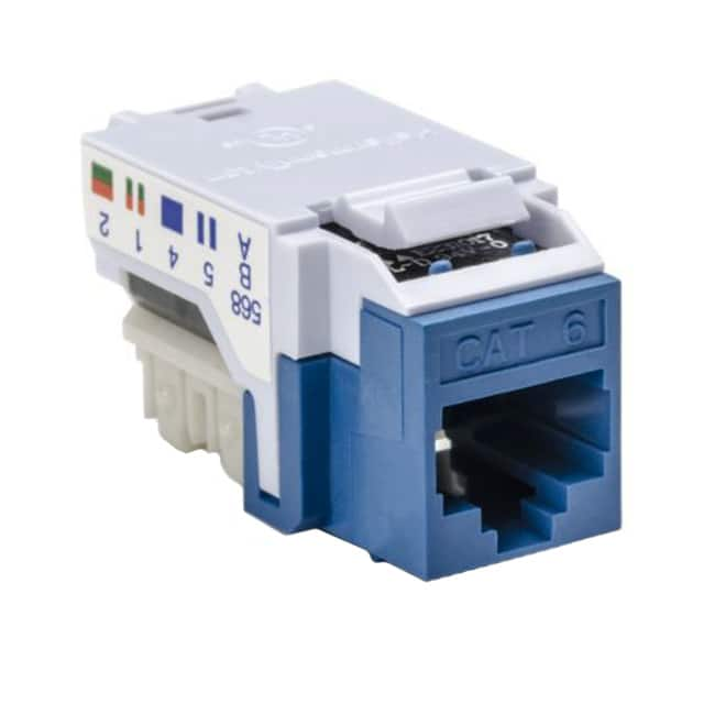 RJ45FC6B-BLU HellermannTyton                                                                    INSERT RJ45 JACK TO IDC 50/BX