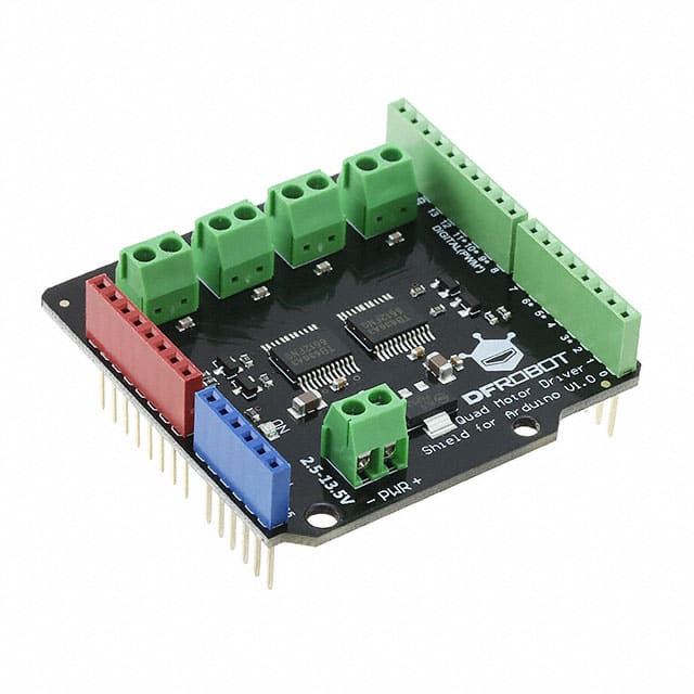 DRI0039 DFRobot                                                                    QUAD MOTOR DRIVER SHIELD FOR ARD