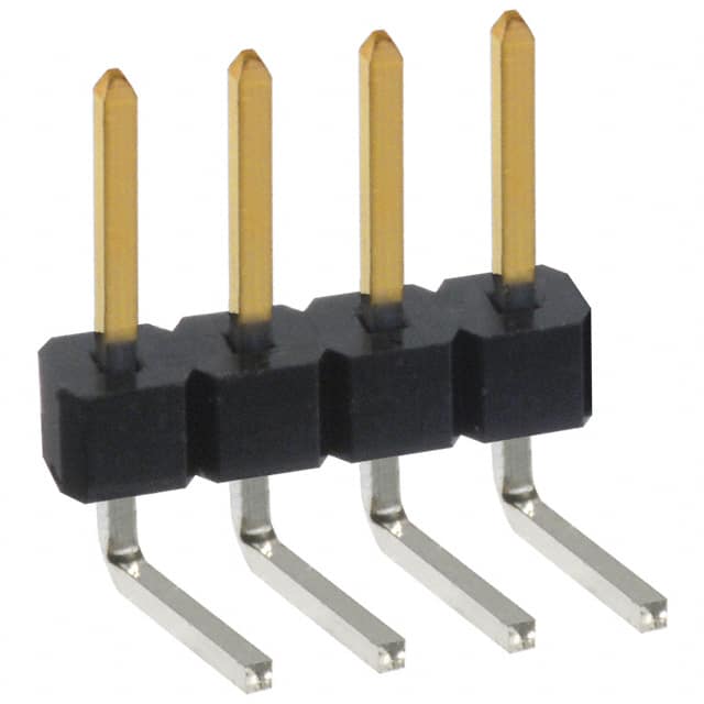 PBC04SBCN Sullins Connector Solutions                                                                    CONN HEADER .100 SINGL R/A 4POS