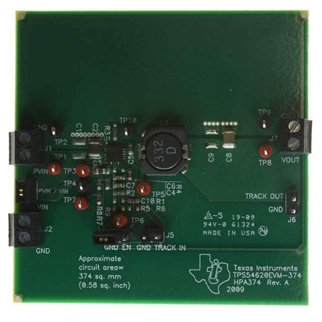 TPS54620EVM-374 Texas Instruments                                                                    EVAL MOD FOR TPS54620