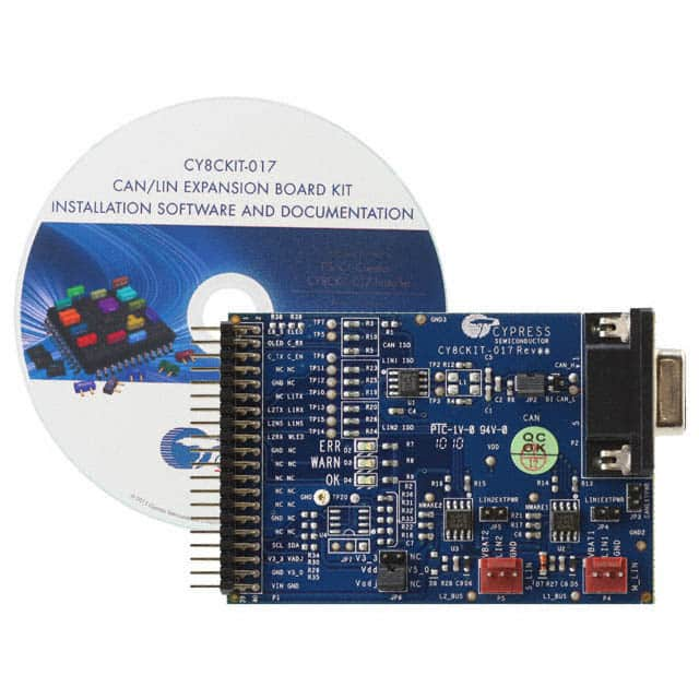 CY8CKIT-017 Cypress Semiconductor Corp                                                                    KIT DEV CAN/LIN EXPANSION BOARD