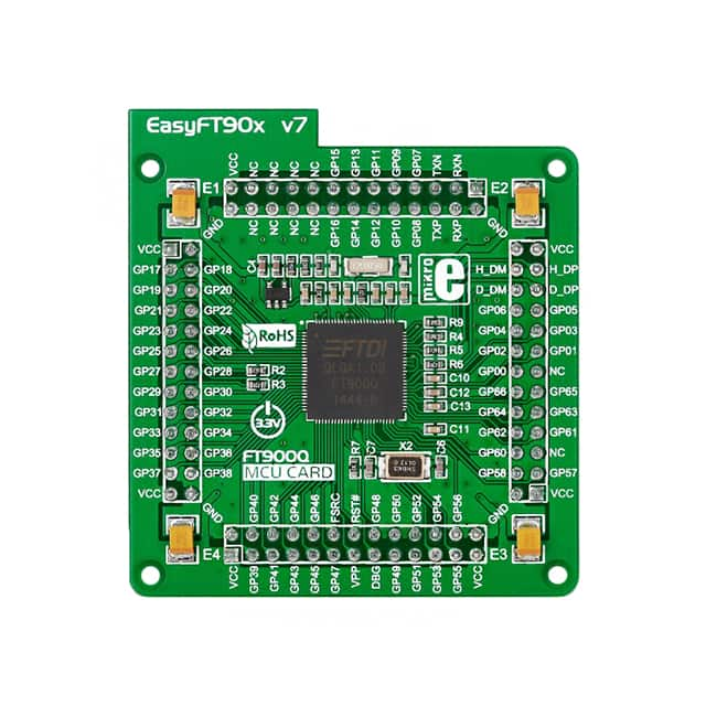 MIKROE-1872 MikroElektronika                                                                    EASYFT90X V7 MCU CARD 100QFN