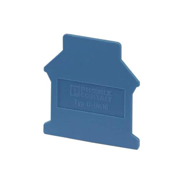 3006108 Phoenix Contact                                                                    END COVER MOD TERM BLOCK BLUE