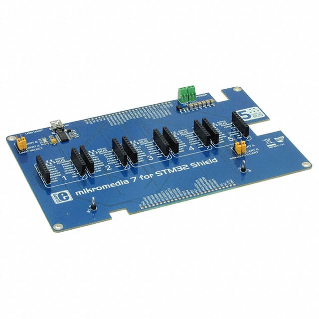 MIKROE-2812 MikroElektronika                                                                    MIKROMEDIA 7 FOR STM32 SHIELD