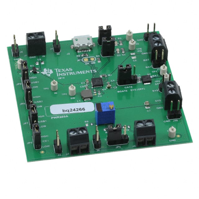BQ24266EVM-609 Texas Instruments                                                                    EVAL MOD LI-ION BATTERY CHARGER