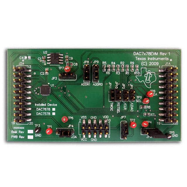 DAC7678EVM Texas Instruments                                                                    EVAL MODULE FOR DAC7678