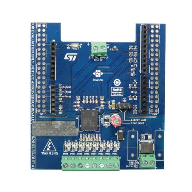 X-NUCLEO-OUT01A1 STMicroelectronics                                                                    NUCLEO BOARD ISO8200BQ DRIVER