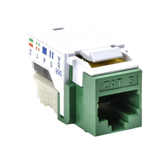 RJ45FC3-GRN HellermannTyton                                                                    INSERT RJ45 JACK TO IDC CONN