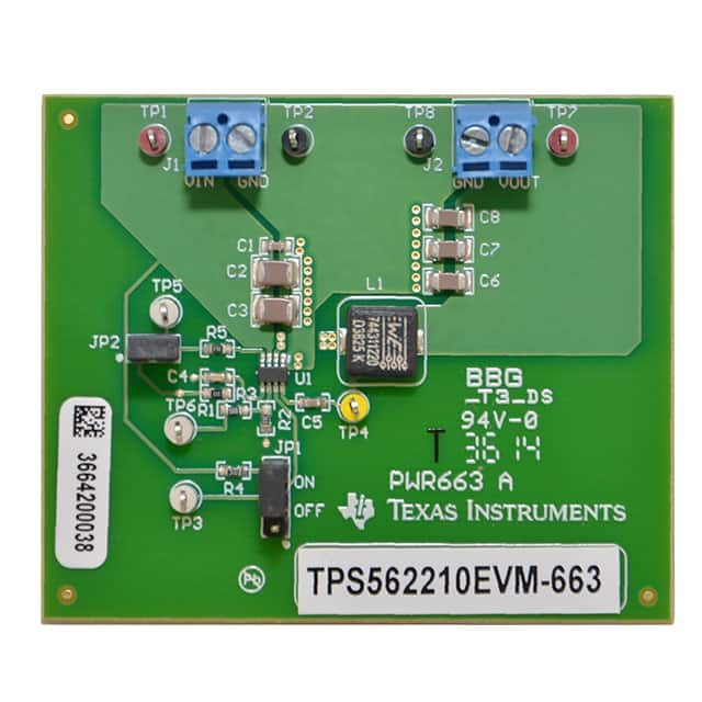 TPS562210EVM-663 Texas Instruments                                                                    EVAL BOARD FOR TPS562210