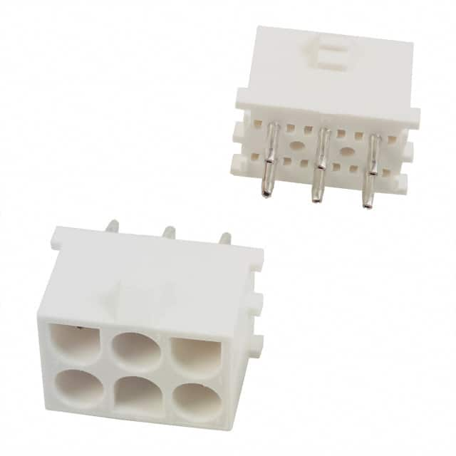 350431-2 TE Connectivity AMP Connectors                                                                    CONN HEADER 6POS VERT .250 AU