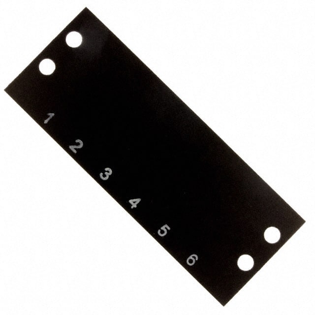 MS-6-141 Cinch Connectivity Solutions                                                                    BARRIER BLK MARKER STRIP 6POS