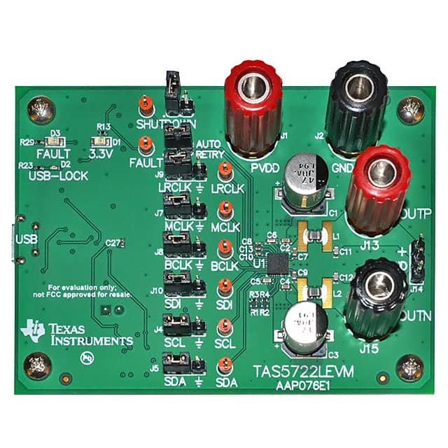 TAS5722LEVM Texas Instruments                                                                    EVALUATION MODULE