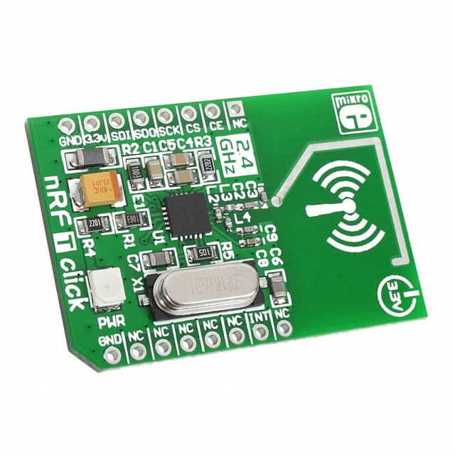 MIKROE-1305 MikroElektronika                                                                    RF TXRX MOD ISM>1GHZ TRACE ANT