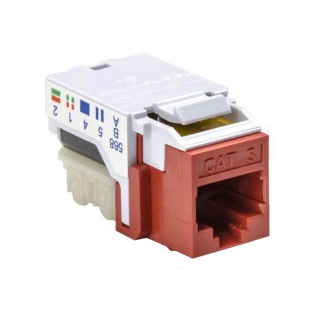 RJ45FC3-RED HellermannTyton                                                                    INSERT RJ45 JACK TO IDC CONN