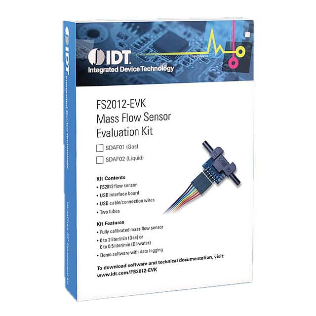 SDAF02 IDT, Integrated Device Technology Inc                                                                    FS2012 LIQUIDFLOW SENSOR EVALKIT