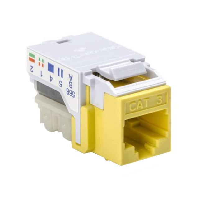 RJ45FC3-YEL HellermannTyton                                                                    INSERT RJ45 JACK TO IDC CONN