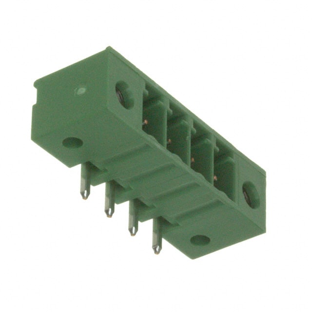 284541-4 TE Connectivity AMP Connectors                                                                    TERM BLOCK HDR 4POS 90DEG 3.81MM