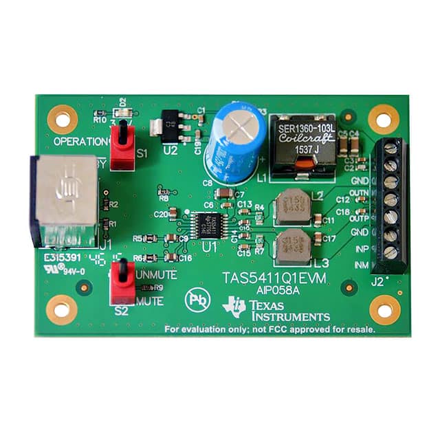 TAS5411Q1EVM Texas Instruments                                                                    EVALUATION MODULE