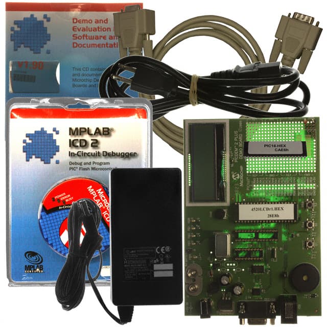 DV164006 Microchip Technology                                                                    KIT EVAL ICD2 W/PICDEM2 PLUS