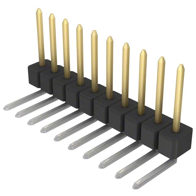 PBC10SGBN Sullins Connector Solutions                                                                    CONN HEADER .100 SINGL R/A 10POS