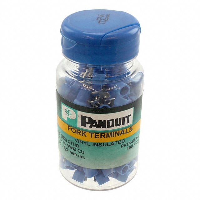 PV14-6FX-C Panduit Corp                                                                    CONN SPADE TERM 14-16AWG #6 BLU