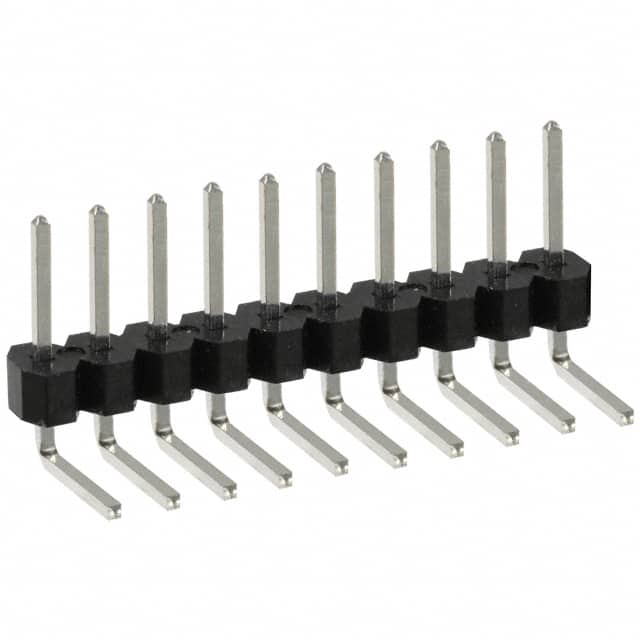 PEC10SBBN Sullins Connector Solutions                                                                    CONN HEADER .100 SINGL R/A 10POS