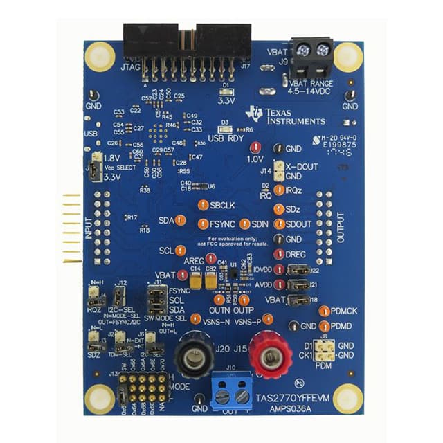 TAS2770YFFEVM Texas Instruments                                                                    EVAL BOARD FOR TAS2770