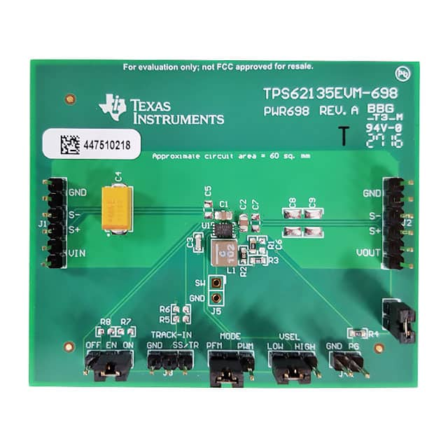 TPS62135EVM-698 Texas Instruments                                                                    EVALUATION MODULE