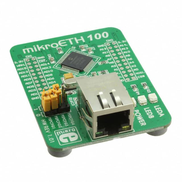 MIKROE-605 MikroElektronika                                                                    MIKROETH100 BOARD