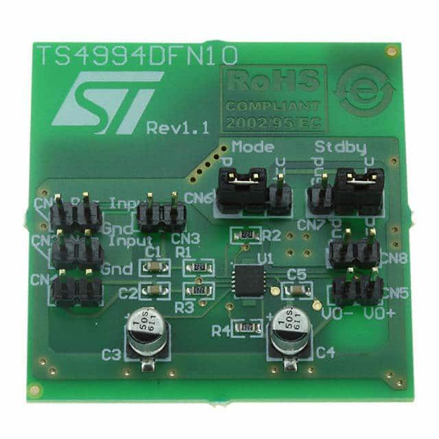 STEVAL-CCA002V1 STMicroelectronics                                                                    BOARD EVAL FOR LP DIFF TS4994IQT