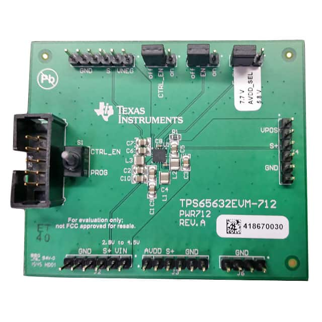 TPS65632EVM-712 Texas Instruments                                                                    EVALUATION MODULE