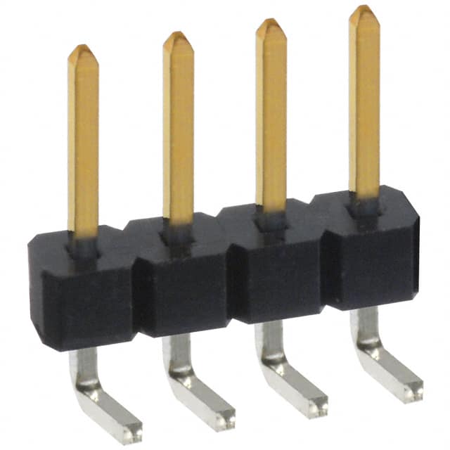 PBC04SBAN Sullins Connector Solutions                                                                    CONN HEADER .100 SINGL R/A 4POS