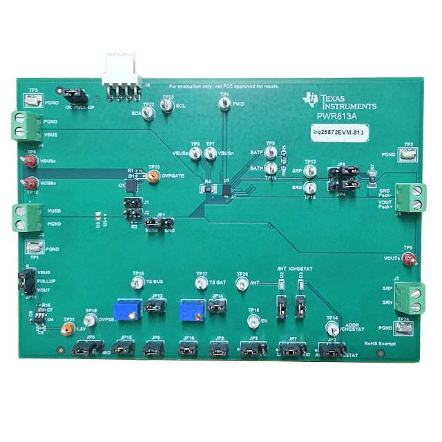 BQ25872EVM-813 Texas Instruments                                                                    COMPLETE CHARGER EVALUATION MODU