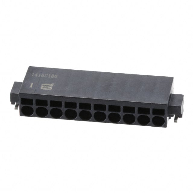 14011013102000 HARTING                                                                    TERM BLK SIDE ENTRY 10POS 2.54MM